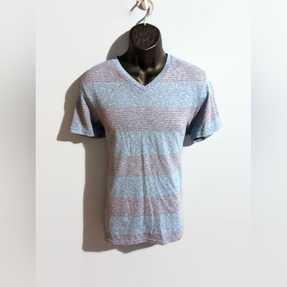 Goodfellow & Co. Men's Blue/Gray Short Sleeve V-Neck T-Shirt